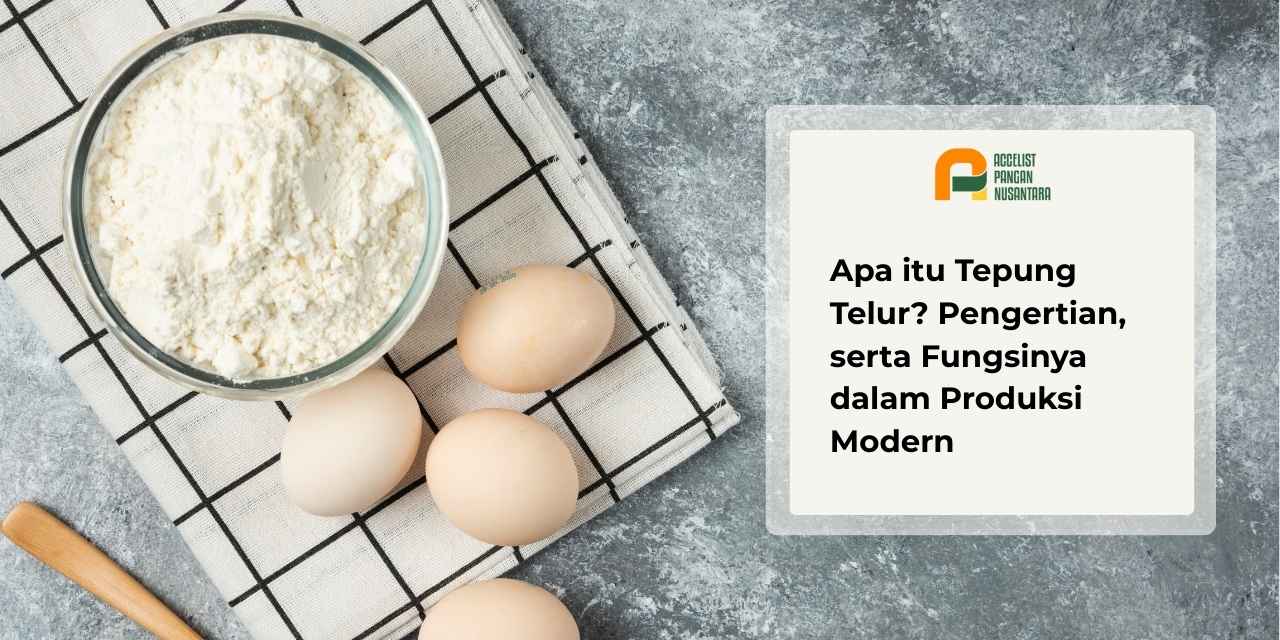 Tepung telur menjadi pengganti untuk telur segar