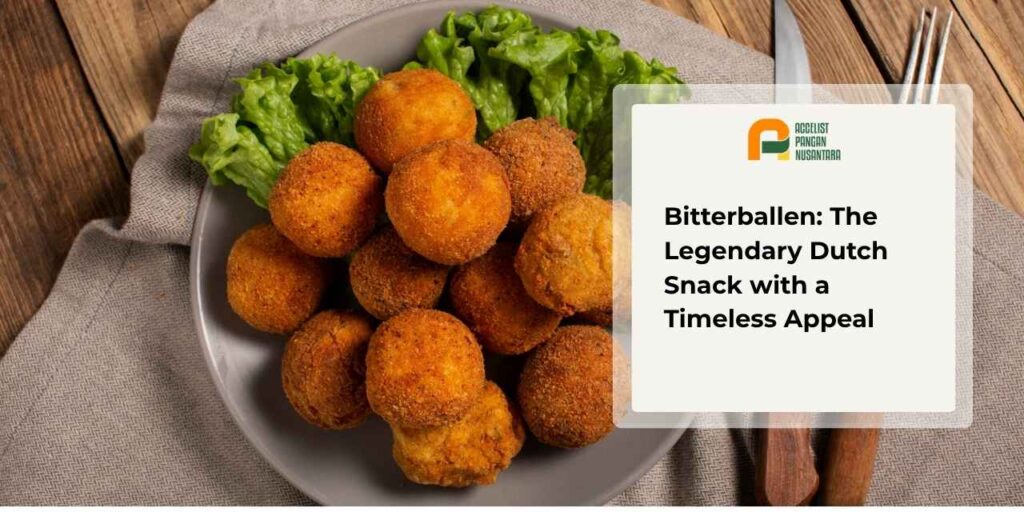 Bitterballen: golden-brown, round fried snacks