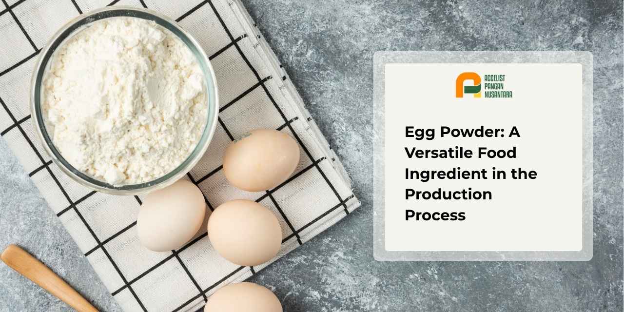 Egg powder serves as a substitute for fresh eggs