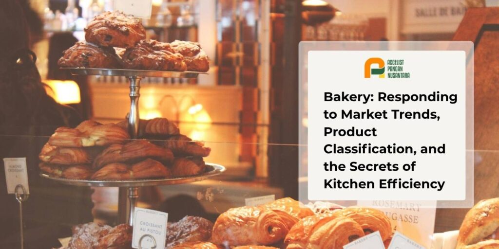 Various types of bakery displayed in the bakery window.