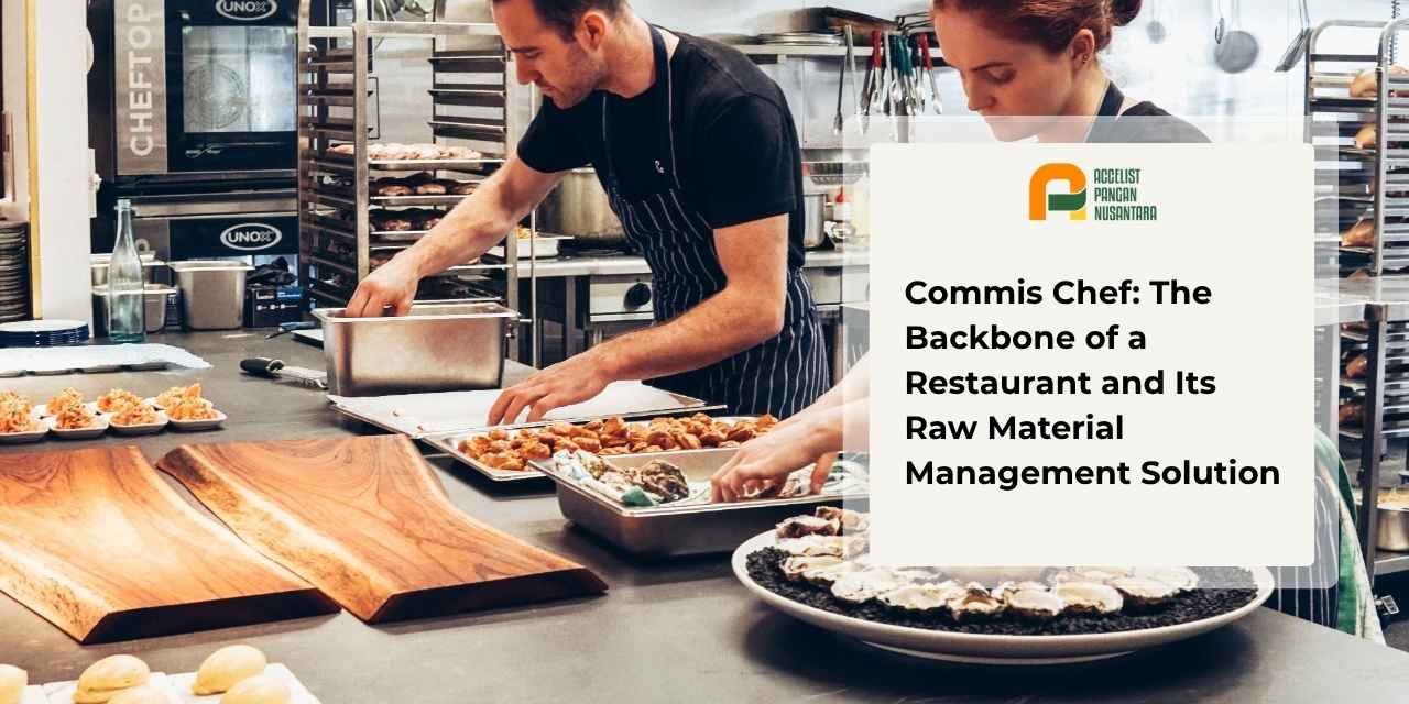 Commis Chef is preparing dry seasoning measurements and boiling base stock to assist Chef de Partie at the professional kitchen work station