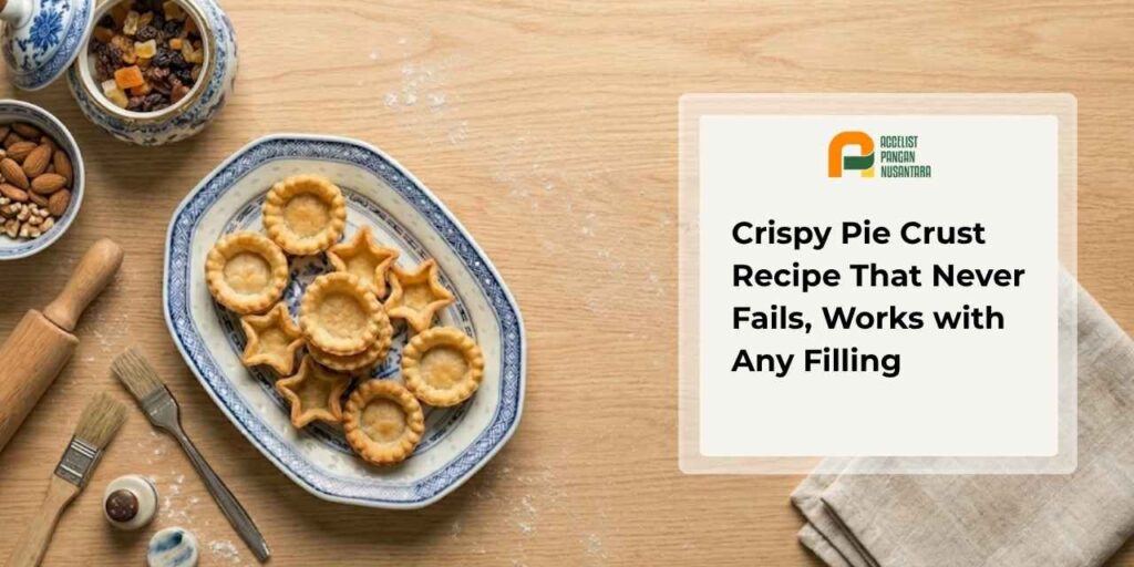 A plate of crispy, flaky pie crust