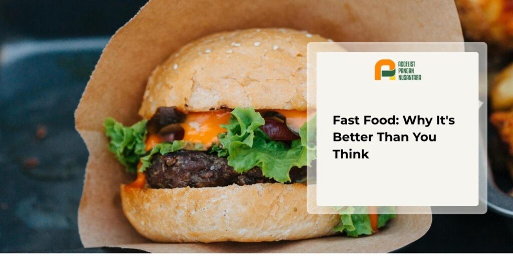 High-quality fast food that is processed hygienically and efficiently in accordance with food safety standards.