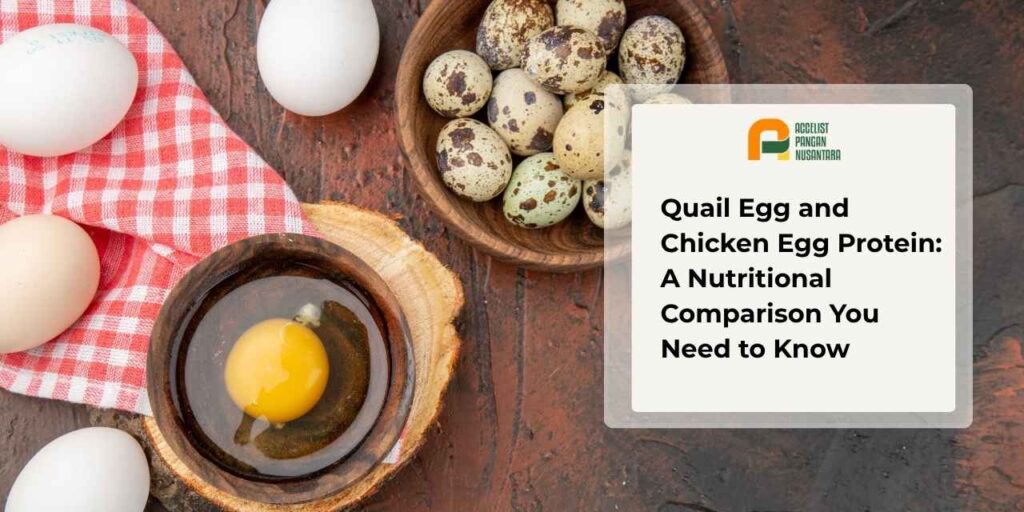Comparison of protein content between quail eggs and chicken eggs