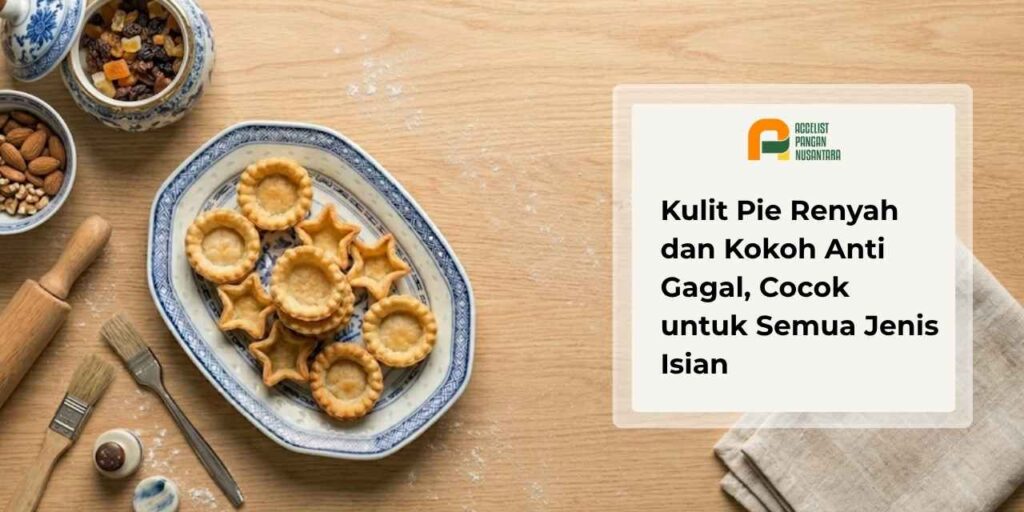 Sepiring Kulit pie yang renyah dan kokoh