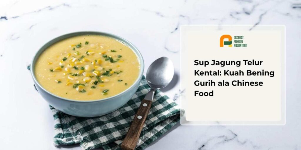 Resep Sup Jagung telur Kental