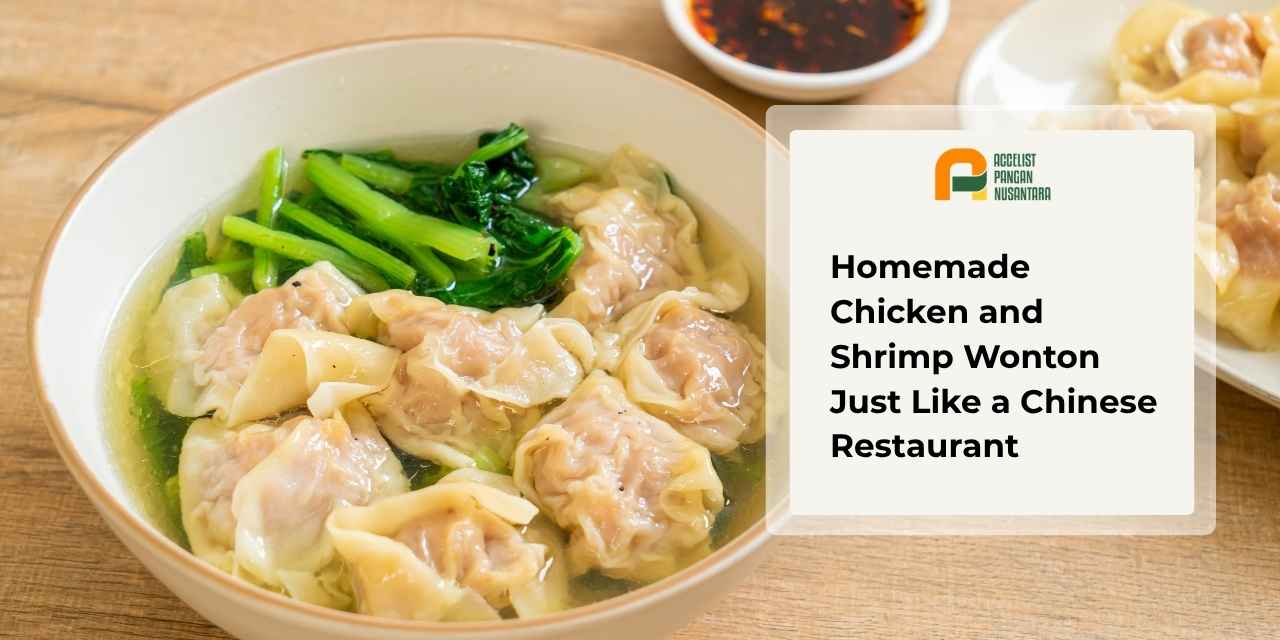 Homemade Chicken and Shrimp Wonton Just Like a Chinese Restaurant |