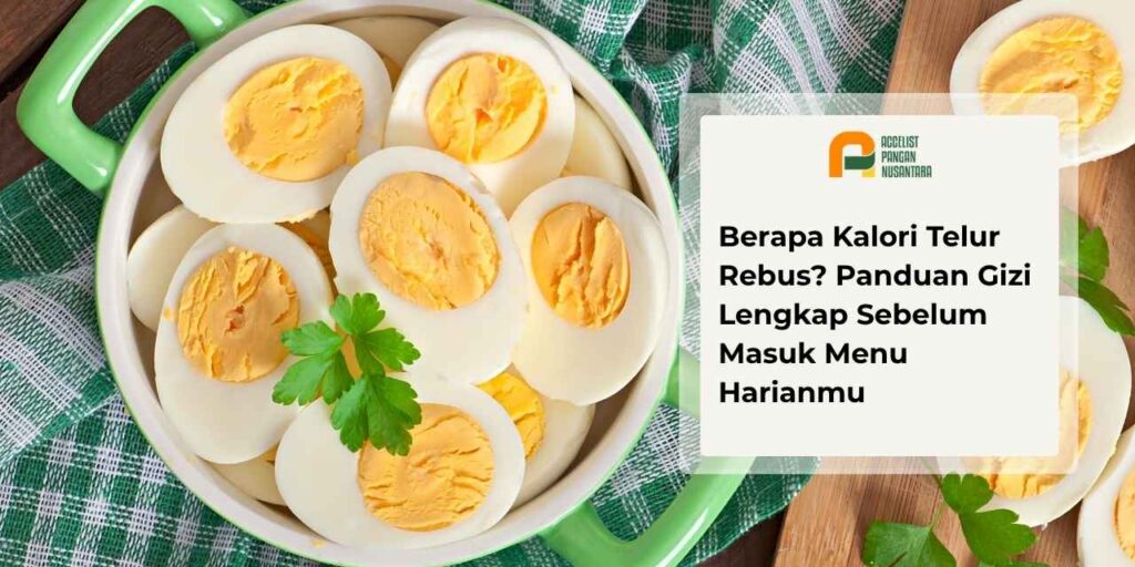belahan telur rebus rendah kalori dengan kuning telur matang