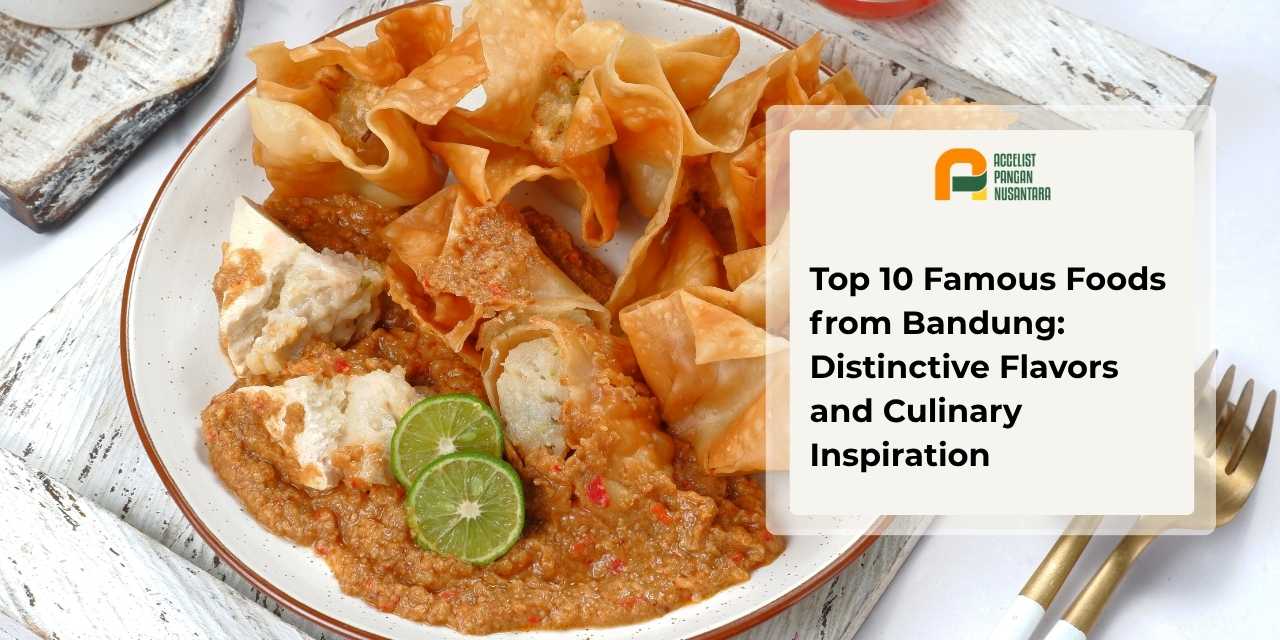 A variety of popular Bandung specialty dishes, such as batagor, seblak, and surabi, served warm.