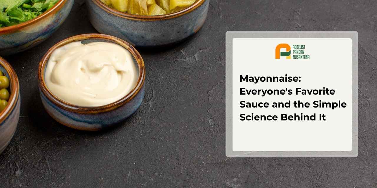 Mayonnaise and heavy cream sauce in a serving bowl