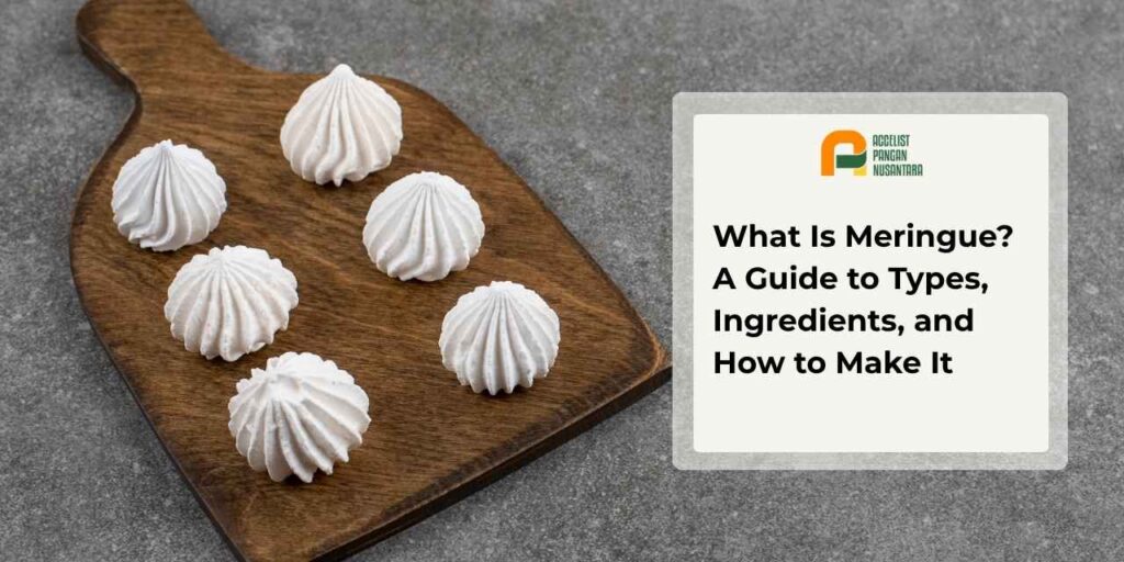 meringue made from egg whites and sugar in the pastry world