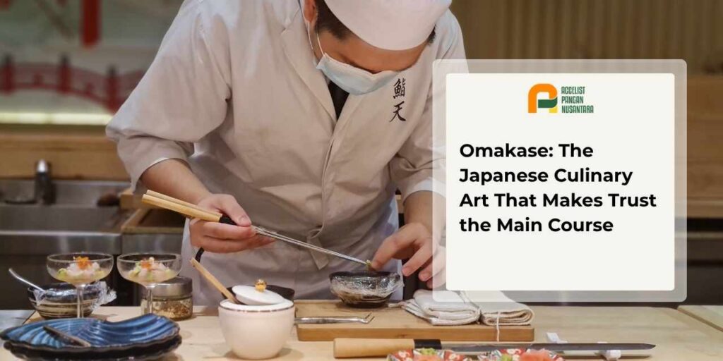 a chef preparing an omakase meal