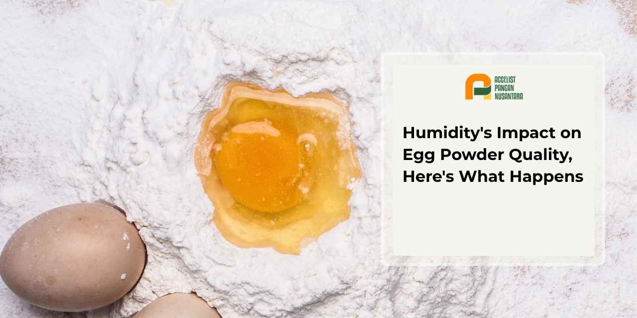 Clumped egg powder caused by high humidity