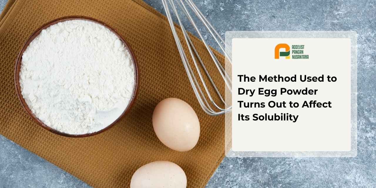 The process of drying egg powder using two methods