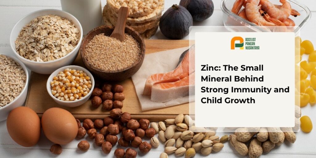 zinc-rich foods including meat, eggs, and nuts