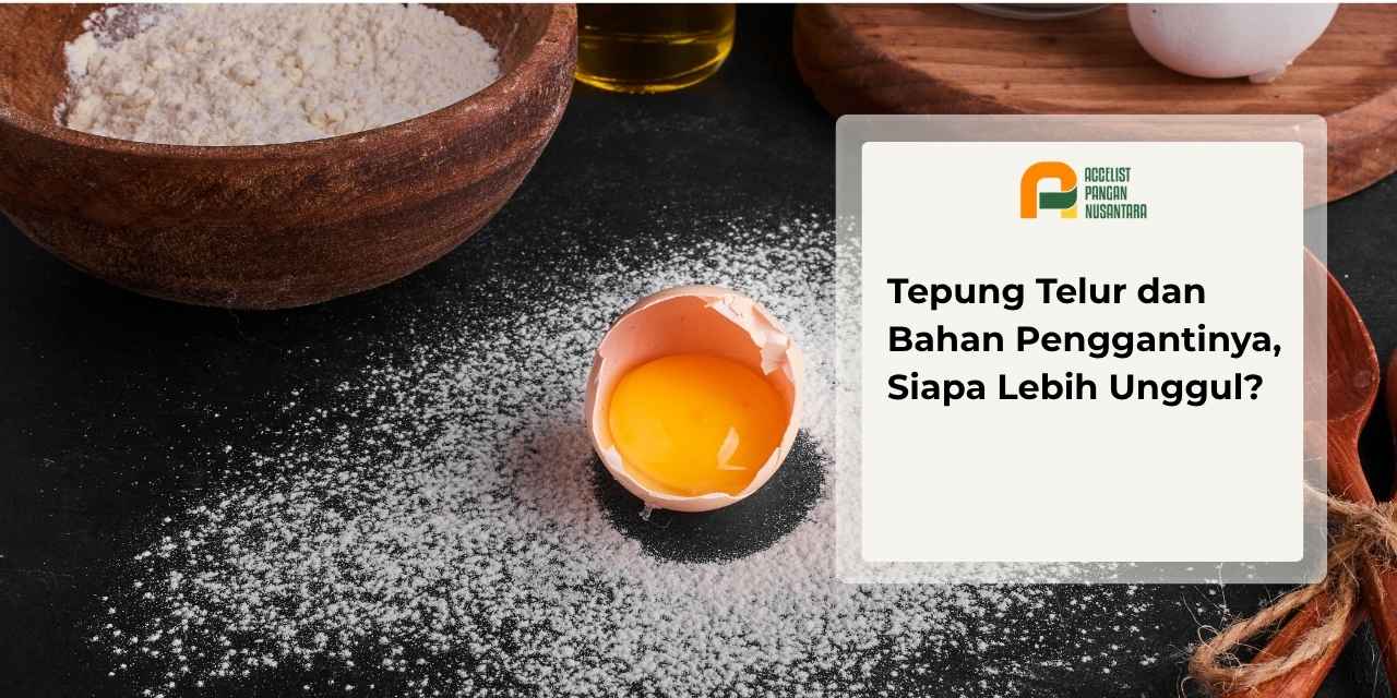 Perbandingan tepung telur dan bahan substitusi
