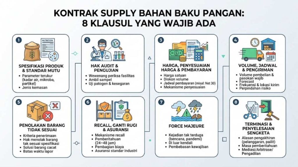 Klausul Mutu yang Menjamin Bahan Baku Sesuai Kebutuhan